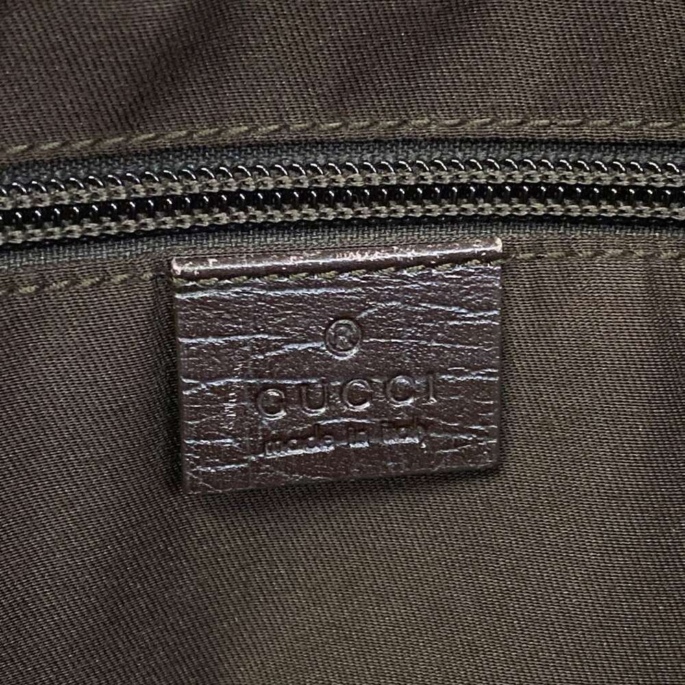 Gucci GG Plus/GG Supreme Shoulder Bag 141198 Beige Dark Brown PVC Leather - Picture 8 of 15